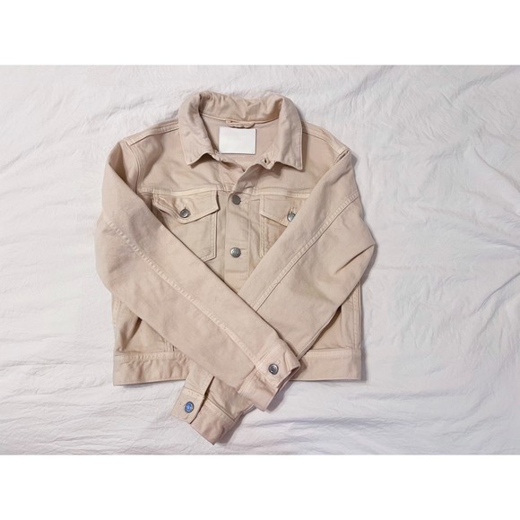 Everlane The Limited Edition 01 Cropped Blush Denim Jacket - Picture 4 of 9